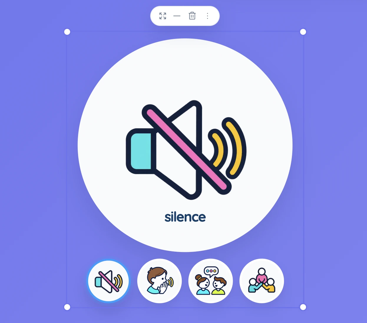 Sabura Work Symbols set to silence