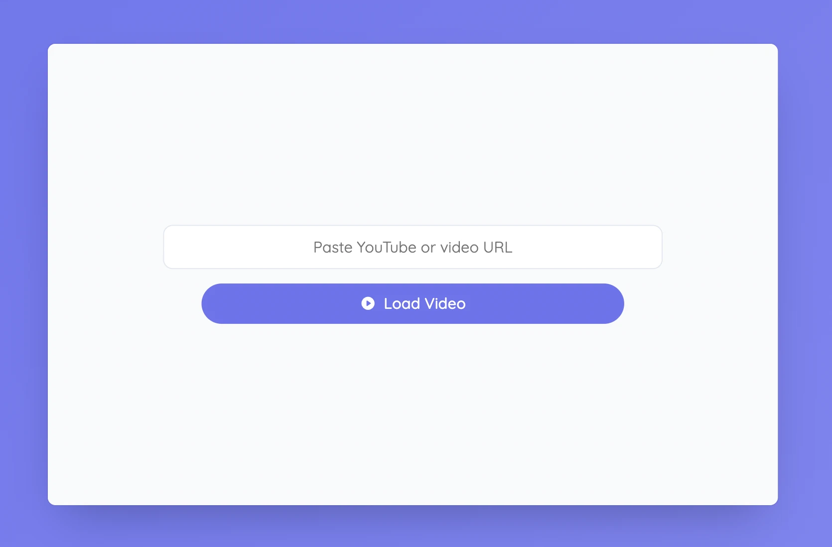 Herramienta de vídeo de Sabura preparada para un enlace